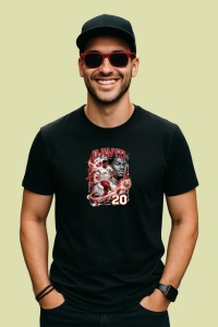 Tricou Jonathan David Canada Atacant Fotbal, din bumbac 100%, tricou negru Copii | Dama | Barbat