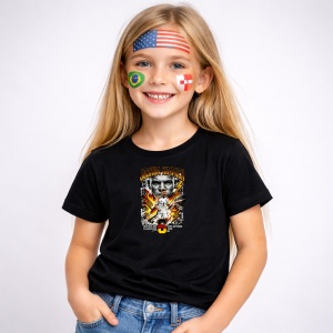 Tricou Joshua Kimmich Germany World Cup Fifa 2026, din bumbac 100%, tricou negru, Copii | Dama | Barbat