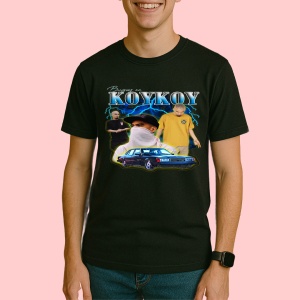 Tricou Koykoy - Masked Blue Scene, muzica POP, Dama | Barbat | Copii, Culoare Negru - Img 3
