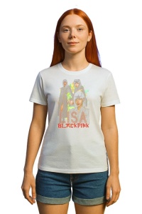 Tricou KPOP dama cu trupa formatia BLACKPINK LISA 4 , music Coreean 171