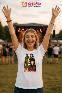 Tricou KPOP dama cu trupa formatia BLACKPINK LISA 5 , music Coreean 172 - Img 9