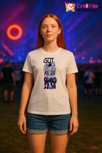 Tricou KPOP dama cu trupa formatia GOT7 , music Coreean 213 - Img 8