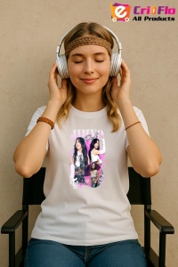 Tricou KPOP dama cu trupa formatia JIHYO , music Coreean 232 - Img 8