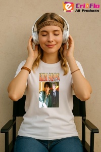 Tricou KPOP dama cu trupa formatia JIN , music Coreean 237 - Img 9