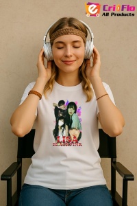 Tricou KPOP dama cu trupa formatia LISA 6 , music Coreean 259 - Img 8