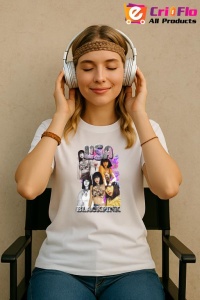 Tricou KPOP dama cu trupa formatia LISA 8 , music Coreean 261 - Img 9