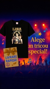 Tricou KPOP dama cu trupa formatia LISA GOLD , music Coreean 264 - Img 6