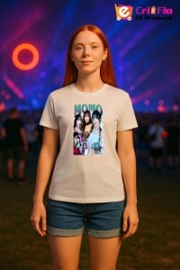 Tricou KPOP dama cu trupa formatia MOMO , music Coreean 271 - Img 7