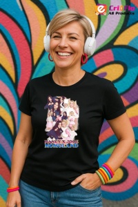 Tricou KPOP dama cu trupa formatia NANCY X JOOE MAMOLAND , music Coreean 274 - Img 4