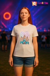 Tricou KPOP dama cu trupa formatia ROSE 3 , music Coreean 280 - Img 7