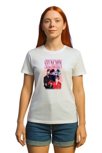 Tricou KPOP dama cu trupa formatia SEUGMIN , music Coreean 286 - Img 3