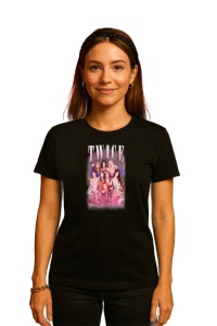 Tricou KPOP dama cu trupa formatia TWICE 10 , music Coreean 295 - Img 2