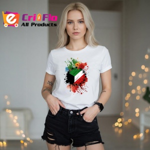 Tricou Kuwait Steag Splash Art, Copii | Dama | Barbat - Img 10