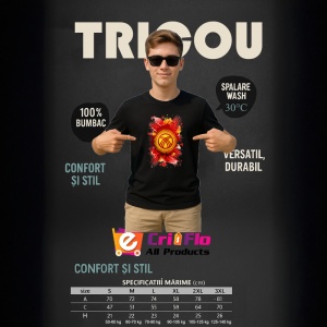 Tricou Kyrgyzstan Steag Splash Art, Copii | Dama | Barbat, culoare negru - Img 5
