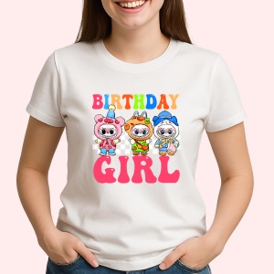 Tricou Labubu birthday girl, Unisex Dama si Barbat | Copii - Img 2