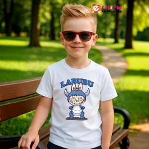 Tricou Labubu dino culori, Unisex Dama si Barbat | Copii - Img 5