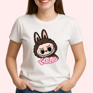 Tricou Labubu fata clasica, Unisex Dama si Barbat | Copii - Img 2