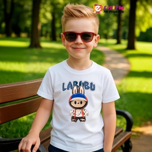 Tricou Labubu geaca buline, Unisex Dama si Barbat | Copii - Img 5