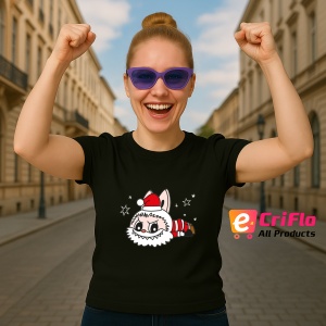 Tricou Labubu mos culcat, Unisex Dama si Barbat | Copii, Culoare Negru - Img 3