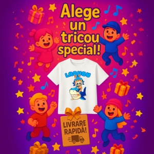 Tricou Labubu rechin albastru, Unisex Dama si Barbat | Copii - Img 6