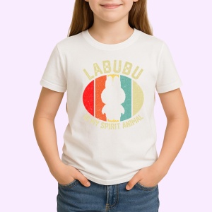 Tricou Labubu spirit animal, Unisex Dama si Barbat | Copii