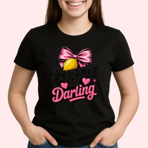 Tricou Lamaie Stoarce-ma, dragule, Fructe, Copii | Dama, culoare negru - Img 2