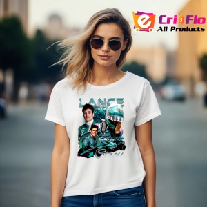 Tricou Lance Stroll Poster Colaj Echipa Aston Martin Formula 1, Copii | Dama | Barbat - Img 9