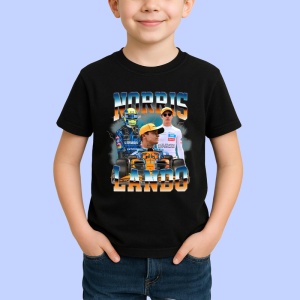 Tricou Lando Norris Colaj Artistic Echipa Mclaren Formula 1, Copii | Dama | Barbat
