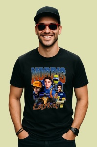 Tricou Lando Norris Ilustratie Masina Echipa Mclaren Formula 1, Copii | Dama | Barbat - Img 4