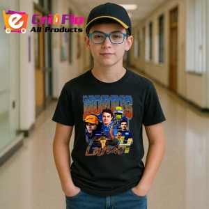 Tricou Lando Norris Ilustratie Masina Echipa Mclaren Formula 1, Copii | Dama | Barbat - Img 6