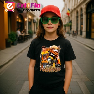 Tricou Lando Norris Poster Colaj Echipa Mclaren Formula 1, Copii | Dama | Barbat - Img 5