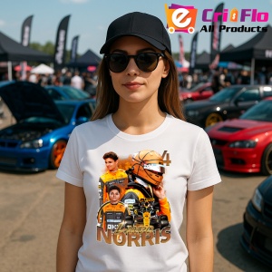 Tricou Lando Norris Poster Colaj Echipa Mclaren Formula 1, Copii | Dama | Barbat - Img 8