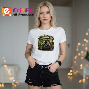 Tricou Legenda Locala La Mine Acasa Suporter Fotbal, din bumbac 100% , tricou alb pentru Copii | Dama | Barbat - Img 7