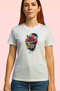 Tricou Legends Live Through Music Disc, Copii | Dama | Barbat - Img 4