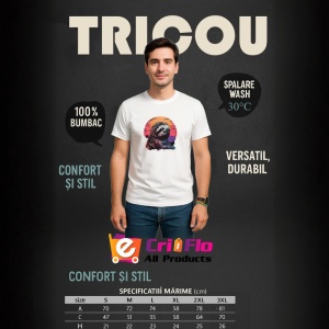 Tricou Lenes cu peisaj la apus stil tropical Copii | Dama | Barbat - Img 7