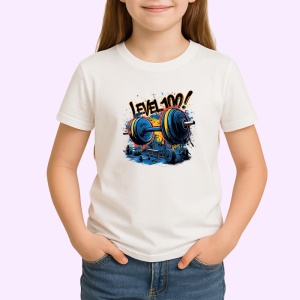 Tricou Level 100 Discuri Haltere, Copii | Dama | Barbat - Img 3