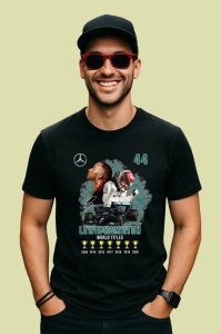 Tricou Lewis Hamilton Colaj Masina Trofee Mercedes Formula 1, Copii | Dama | Barbat - Img 4