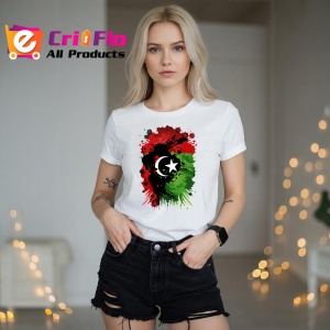 Tricou Libya Steag Splash Art, Copii | Dama | Barbat - Img 11