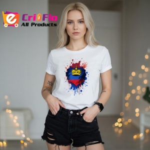Tricou Liechtenstein Steag Splash Art, Copii | Dama | Barbat - Img 1