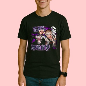 Tricou Lil Peep v1, muzica POP, Dama | Barbat | Copii, Culoare Negru - Img 3
