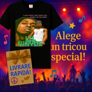 Tricou Lil Wayne, muzica Indie Pop, Dama | Barbat | Copii, Culoare Negru - Img 7