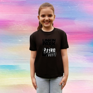 Tricou Linkin Park - Group Photo, muzica Pop, Dama | Barbat | Copii, Culoare Negru - Img 4