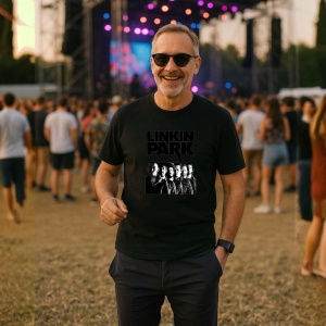 Tricou Linkin Park - Group Photo, muzica Pop, Dama | Barbat | Copii, Culoare Negru - Img 9