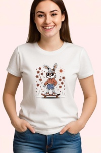 Tricou Lola cu skateboard si hanorac roz pastel Copii | Dama | Barbat Barbat - Img 3