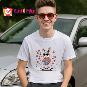 Tricou Lola cu skateboard si hanorac roz pastel Copii | Dama | Barbat Barbat - Img 9