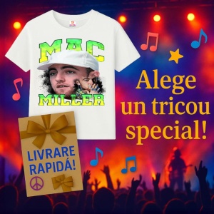 Tricou Mac Miller Portret artistic, muzica Rap / Emo Rap, Dama | Barbat | Copii - Img 7