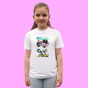 Tricou Mac Miller - Tricou alb, fundal colorat, muzica Not Applicable, Dama | Barbat | Copii - Img 3