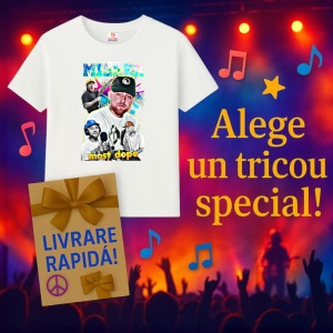 Tricou Mac Miller - Tricou alb, fundal colorat, muzica Not Applicable, Dama | Barbat | Copii - Img 11