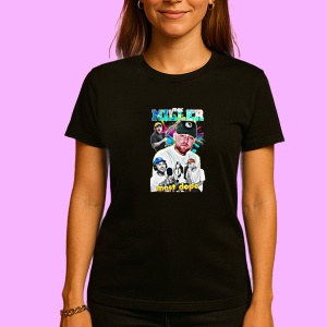 Tricou Mac Miller - Tricou alb, fundal colorat, muzica Not Applicable, Dama | Barbat | Copii, Culoare Negru