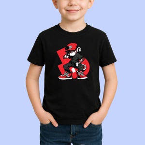 Tricou Maimuta Cool Stil Urban Haine Rosii, din bumbac 100%, tricou negru Copii | Dama | Barbat - Img 2